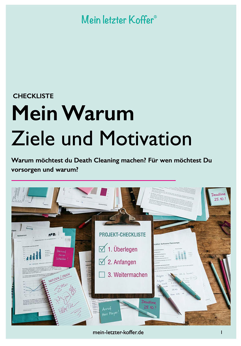 Checkliste: Vorsorge – das Warum und Deine Ziele (kostenlos)