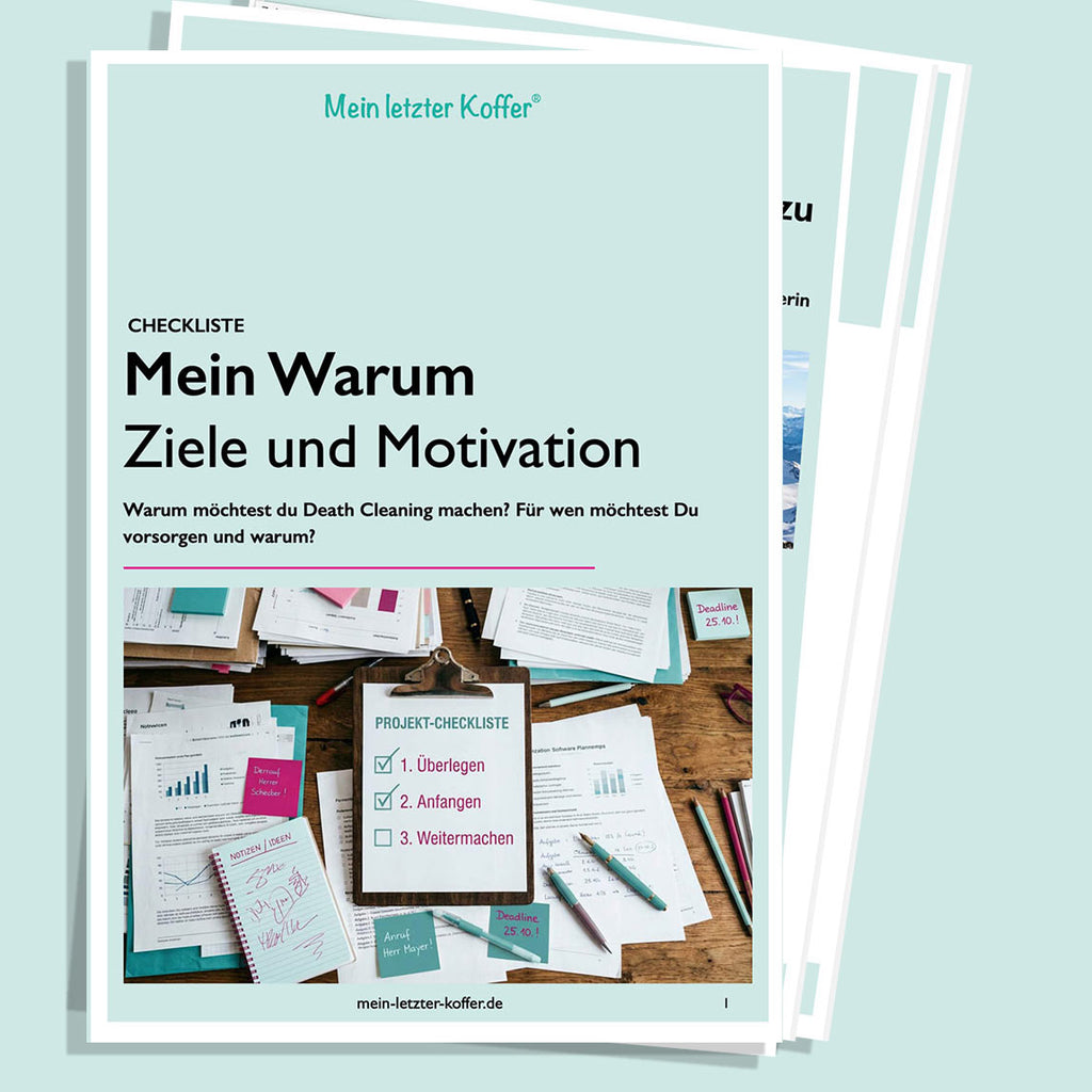 Checkliste: Vorsorge – das Warum und Deine Ziele (kostenlos)