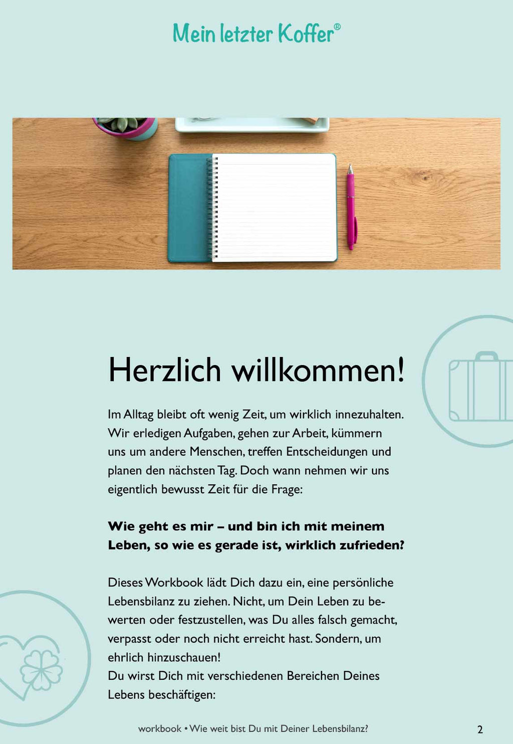 Workbook: Wie weit bist Du mit Deiner Lebensbilanz?