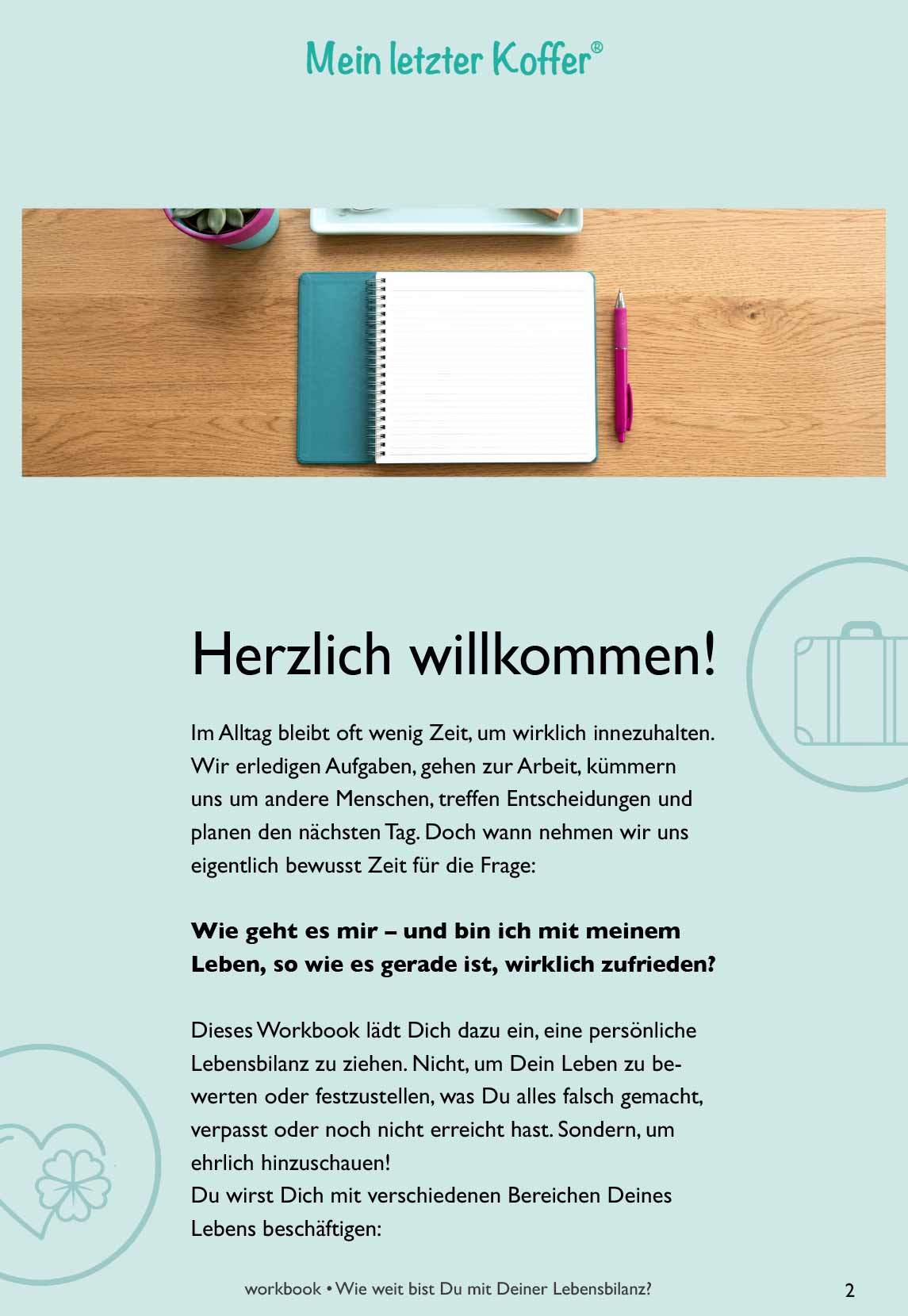 Workbook: Wie weit bist Du mit Deiner Lebensbilanz?