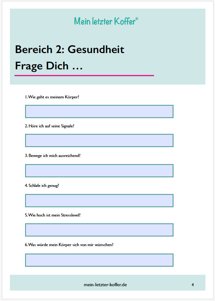 Workbook: Wie weit bist Du mit Deiner Vorsorge?